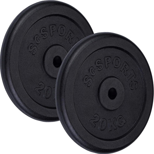 Valurautaiset levypainot 30/31 mm, 20–120 kg
