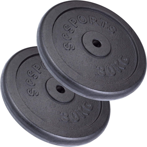 Valurautaiset levypainot 30/31 mm, 20–120 kg
