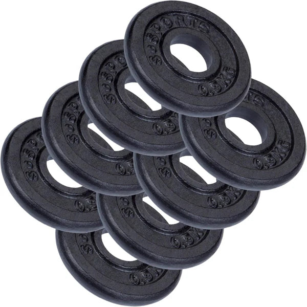 Valurautaiset levypainot 30 mm, 2–20 kg setit