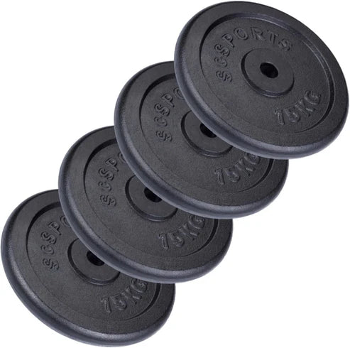Valurautainen levypainosetti 30/31 mm, 15–60 kg