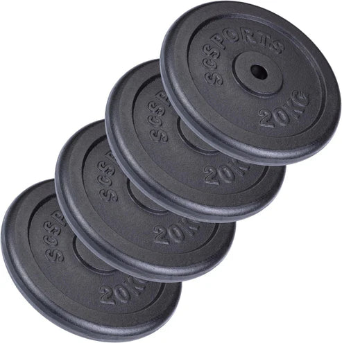 Valurautaiset levypainot 30/31 mm, 20–120 kg