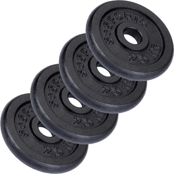 Valurautaiset levypainot 30 mm, 2–20 kg setit