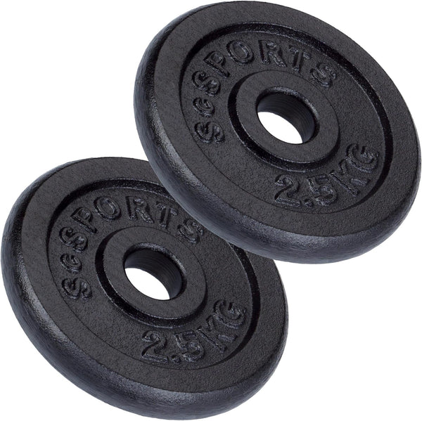 Valurautaiset levypainot 30 mm, 2–20 kg setit