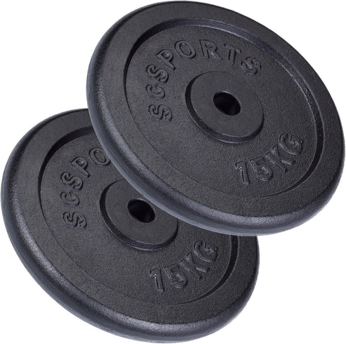 Valurautainen levypainosetti 30/31 mm, 15–60 kg