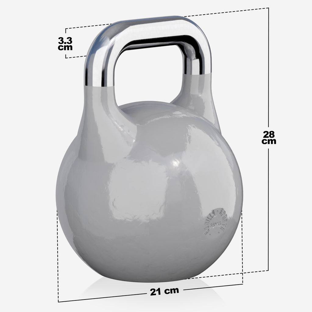Kisakahvakuula 36 kg, harmaa, valettu teräs