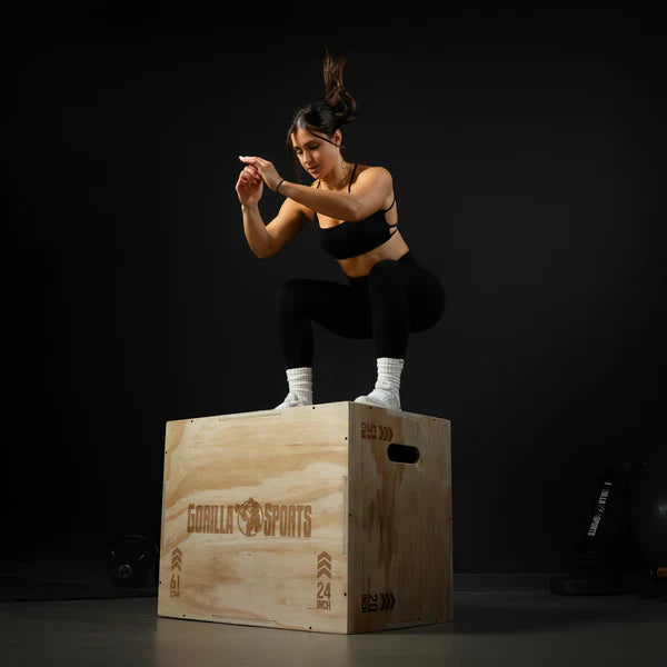 Puinen plyobox / hyppyboxi 60 x 50,5 x 75,5 cm