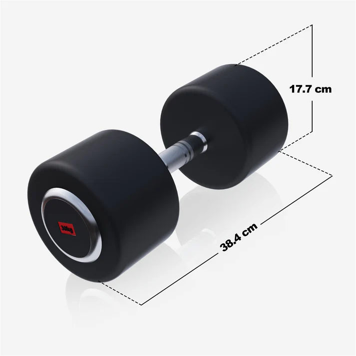 Pro kiinteä kumipinnoitettu käsipaino 2,5–50 kg