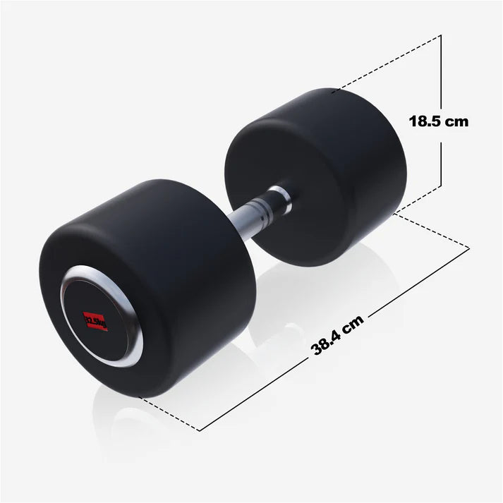 Pro kiinteä kumipinnoitettu käsipaino 2,5–50 kg