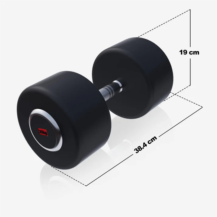 Pro kiinteä kumipinnoitettu käsipaino 2,5–50 kg