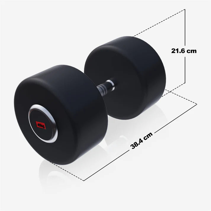 Pro kiinteä kumipinnoitettu käsipaino 2,5–50 kg