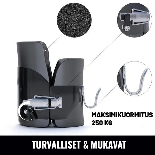 Gravity Boots painovoimakengät 30 mm tankoon