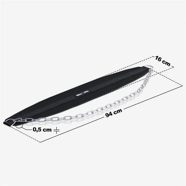 Dippivyö lisäpainoille max 100 kg, nailon/teräs