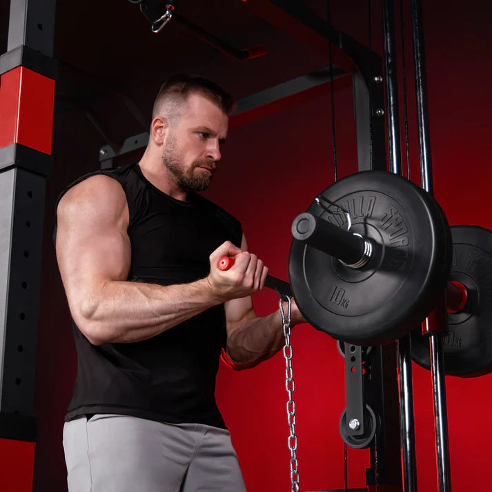 Power Rack kyykkyhäkki ala- ja ylätaljalla