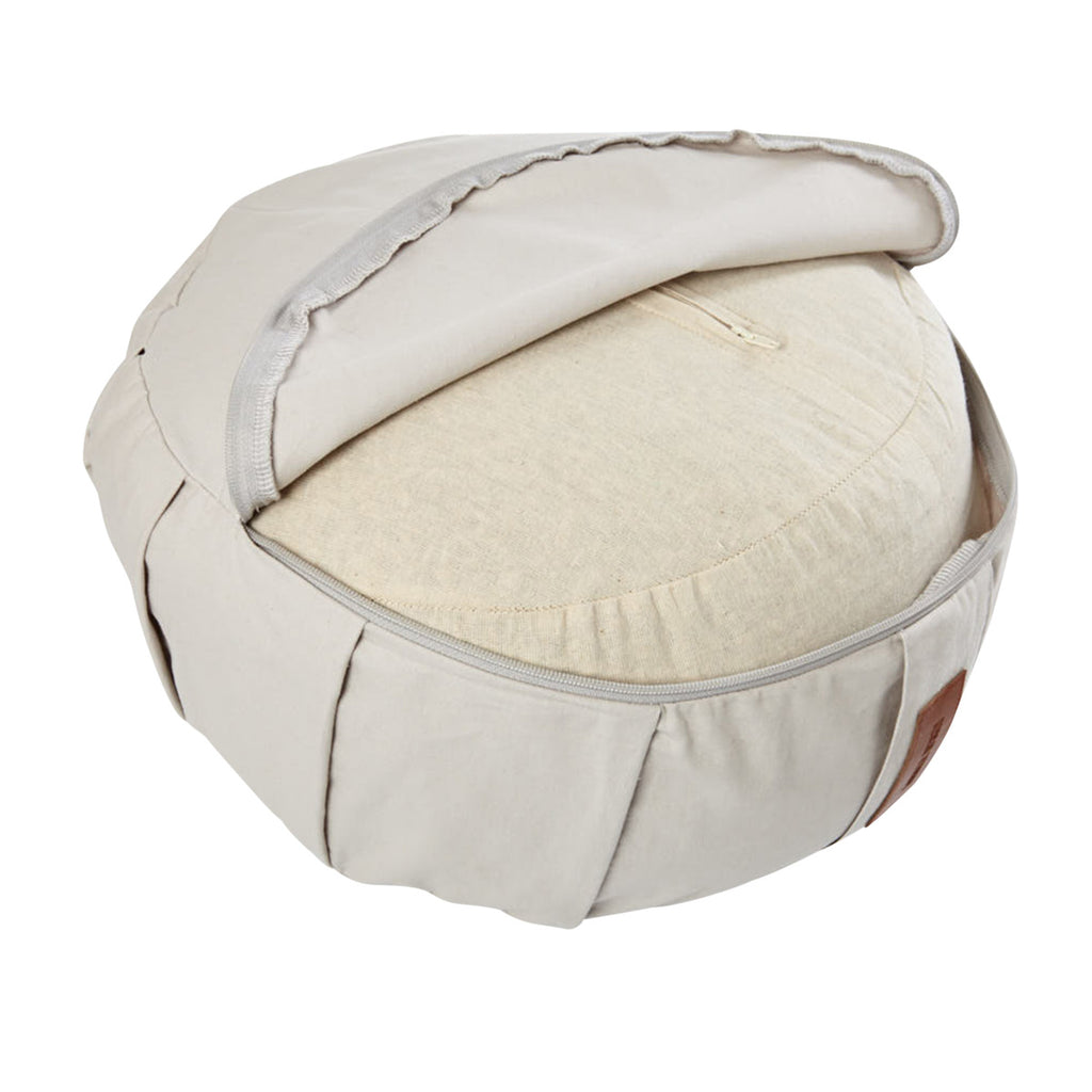 Puuvillainen joogatyyny 34 x 18 cm, beige