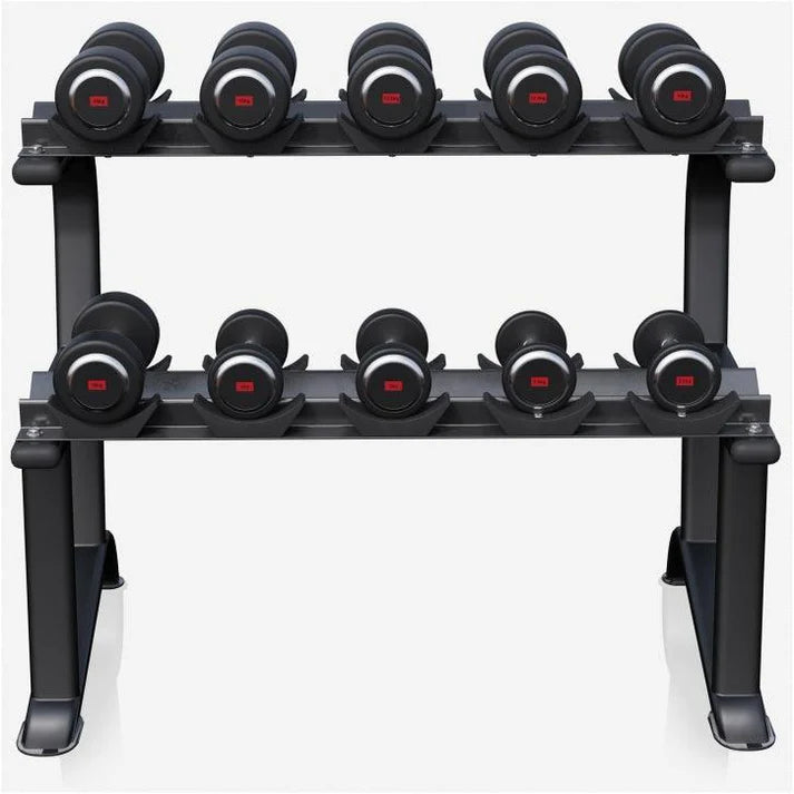 Kiinteä käsipainosetti 90 kg telineellä