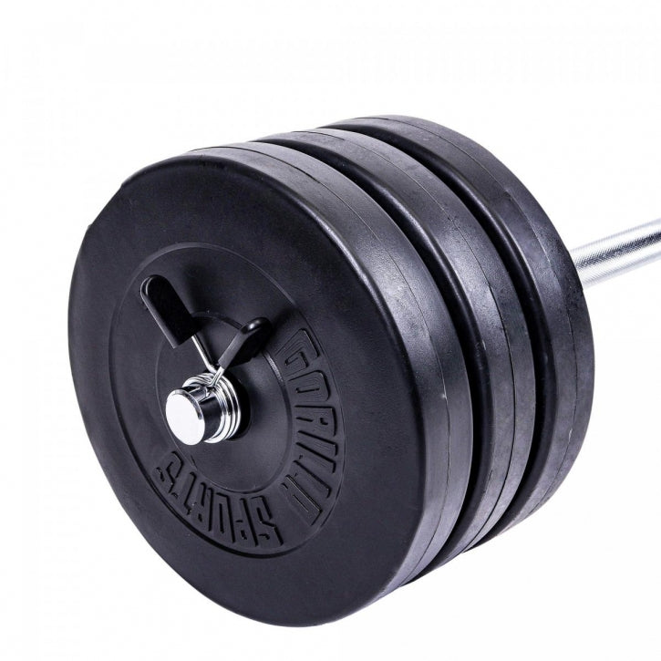 Levypainosetti 38 kg ja 120 cm levytanko