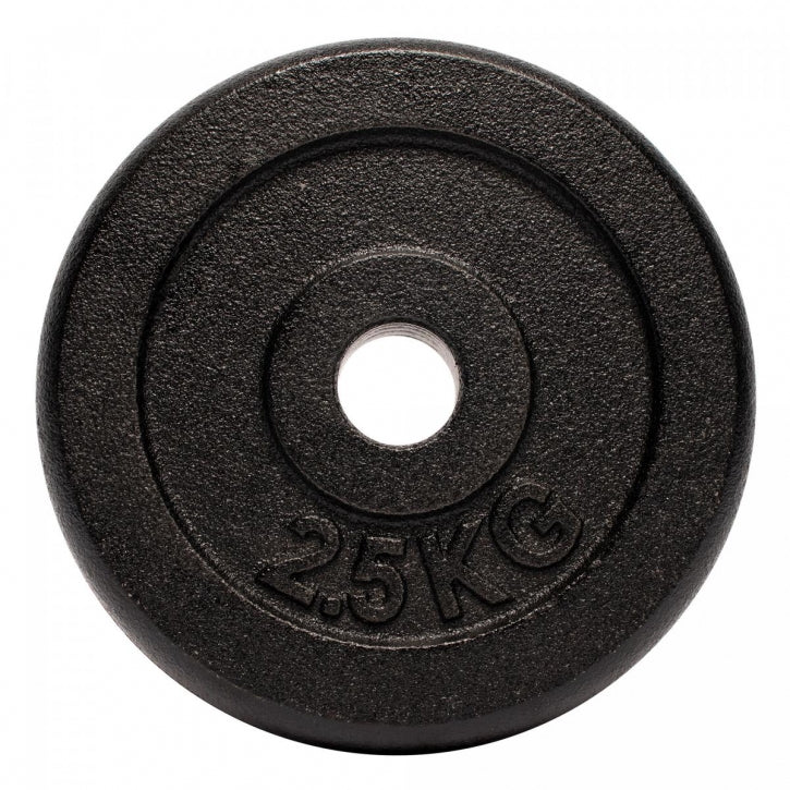 Valurautainen käsipainosetti 15 kg kierrelukoilla