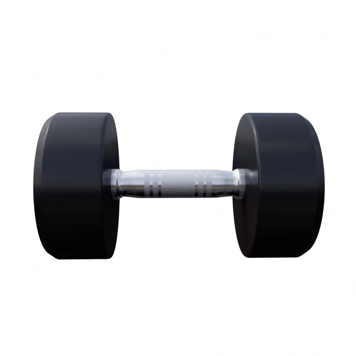 Pro kiinteä käsipainopari, kumipinnoitettu, 2,5–15 kg