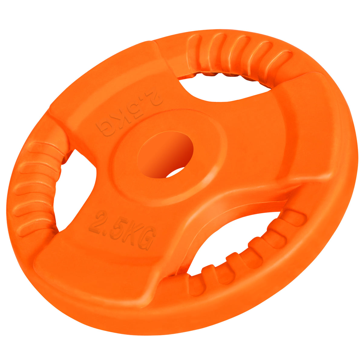 Kumipinnoitteinen levypaino otekahvoilla 2,5 kg 30 mm