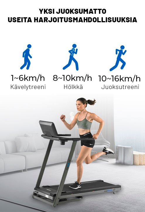 RunMaxx 3.0 kokoontaitettava juoksumatto