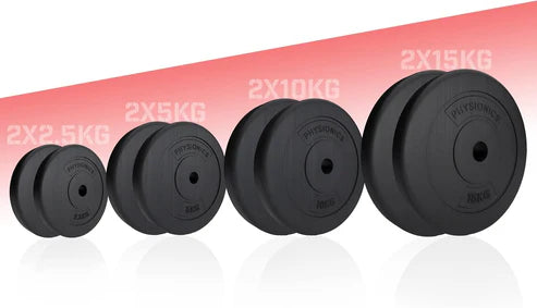 Vinyylilevypainot 30 mm, 5–30 kg
