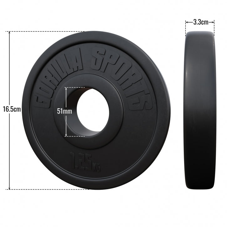 Vinyylipäällysteinen levypaino 1,25 kg 50 mm