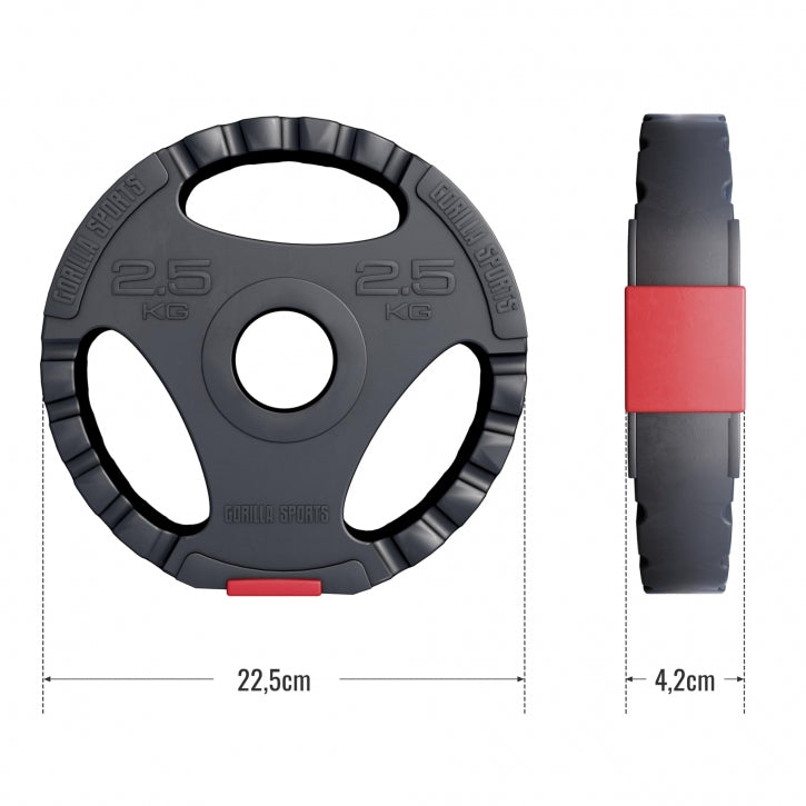 Tri Grip vinyylilevypaino 2,5 kg 50 mm