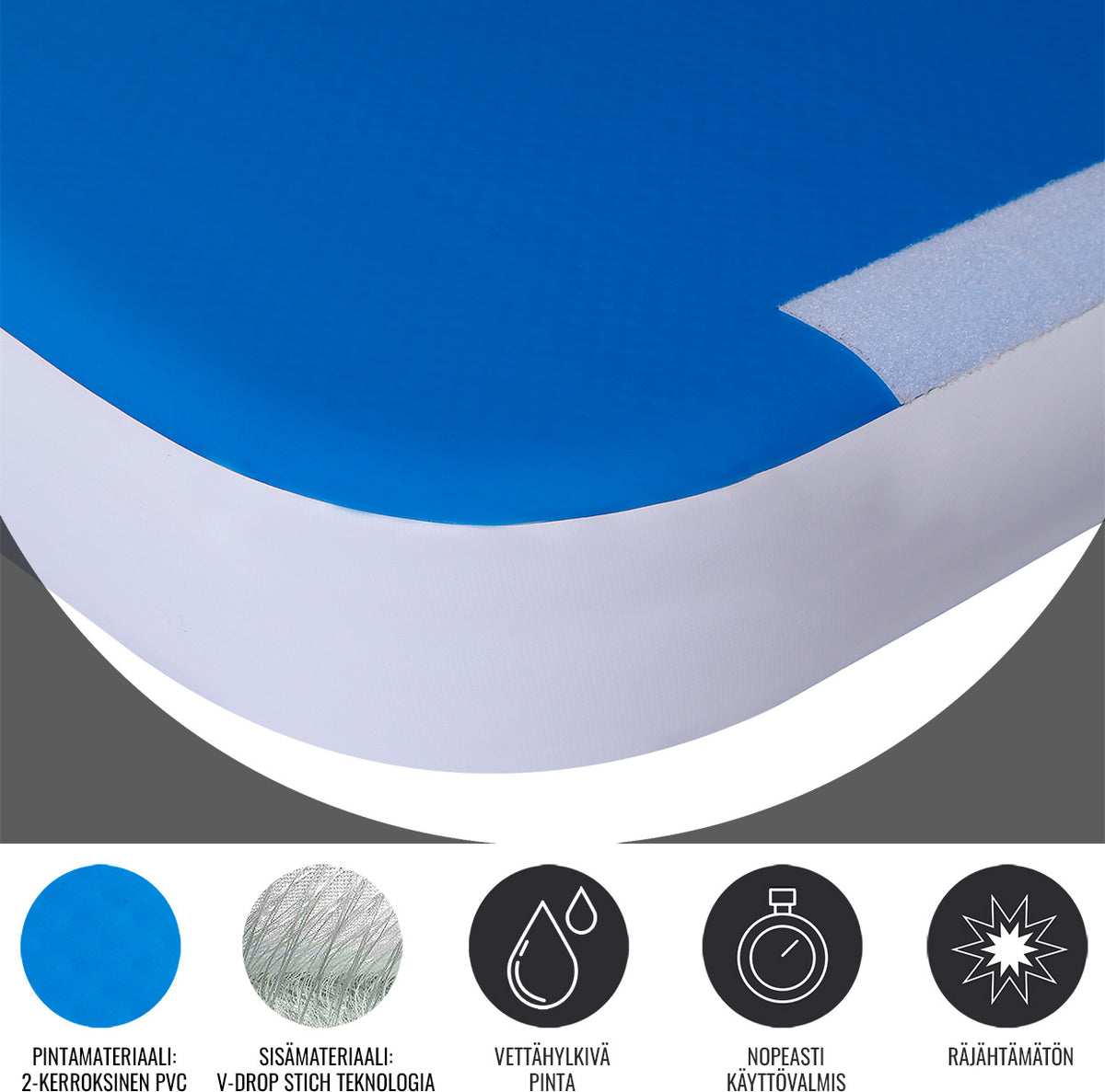 AirTrack ilmavolttirata 500 x 100 x 10 cm