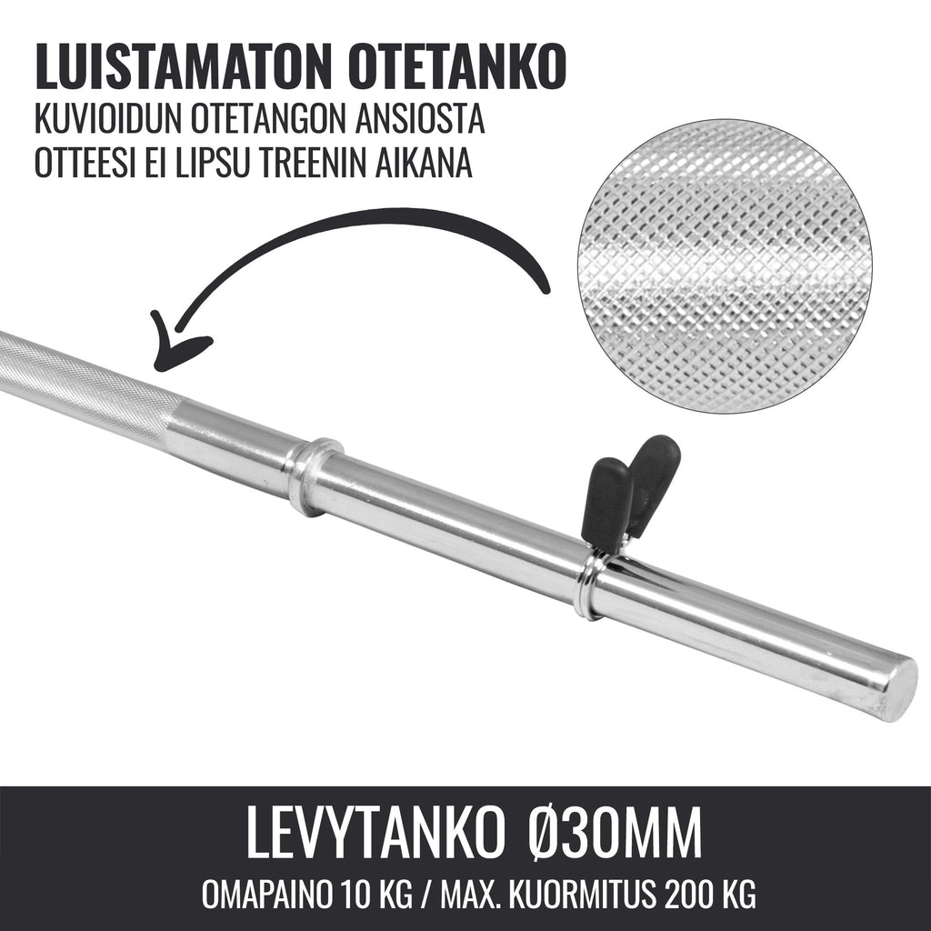 Tankosetti 30 mm jousilukoilla, 4 tankoa