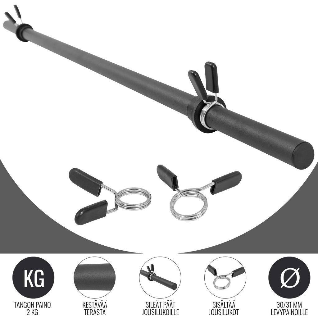 Aerobic-/pump-tanko 130 cm – jousilukoilla, musta