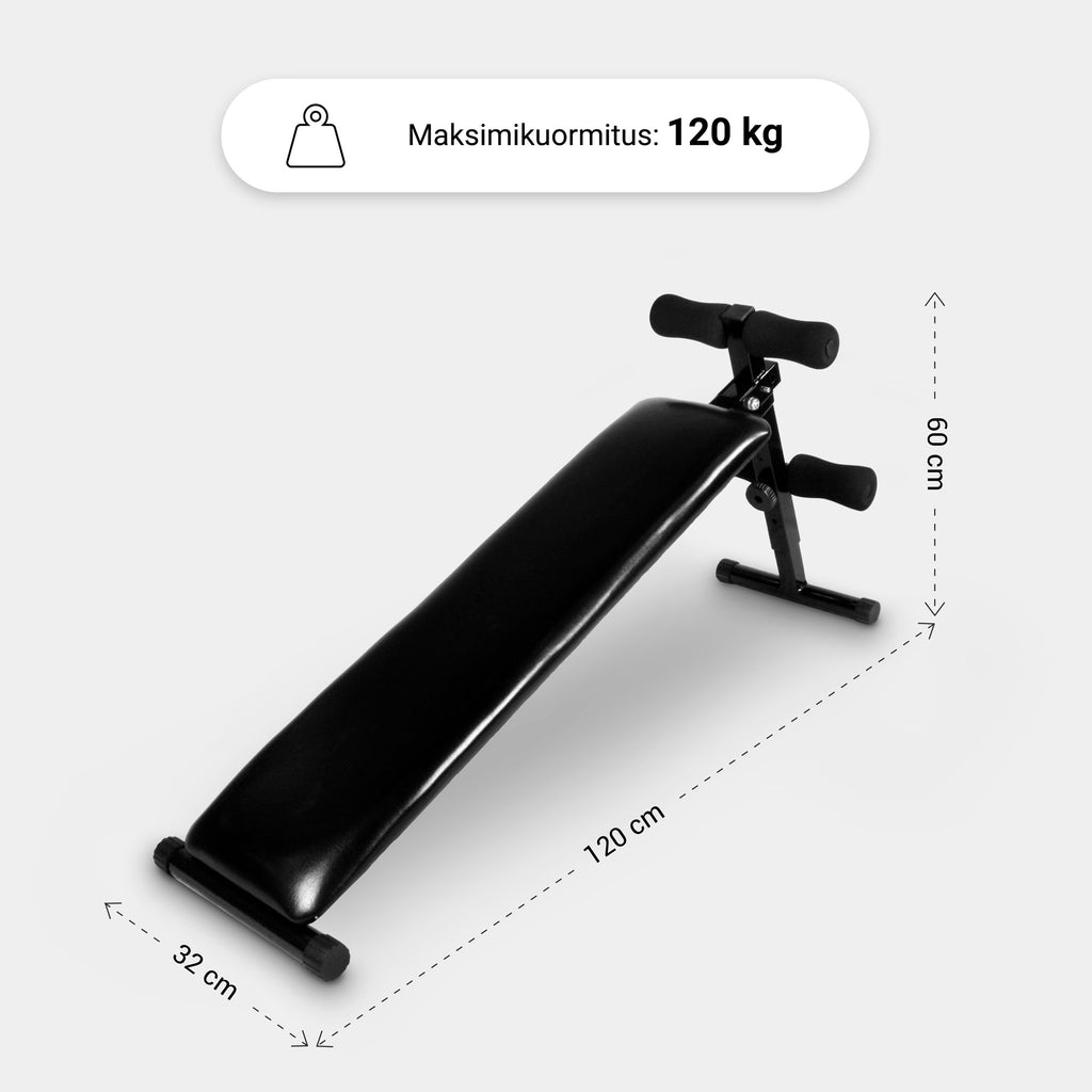 Säädettävä vatsalihaspenkki ja 5-in-1 leuanvetotanko