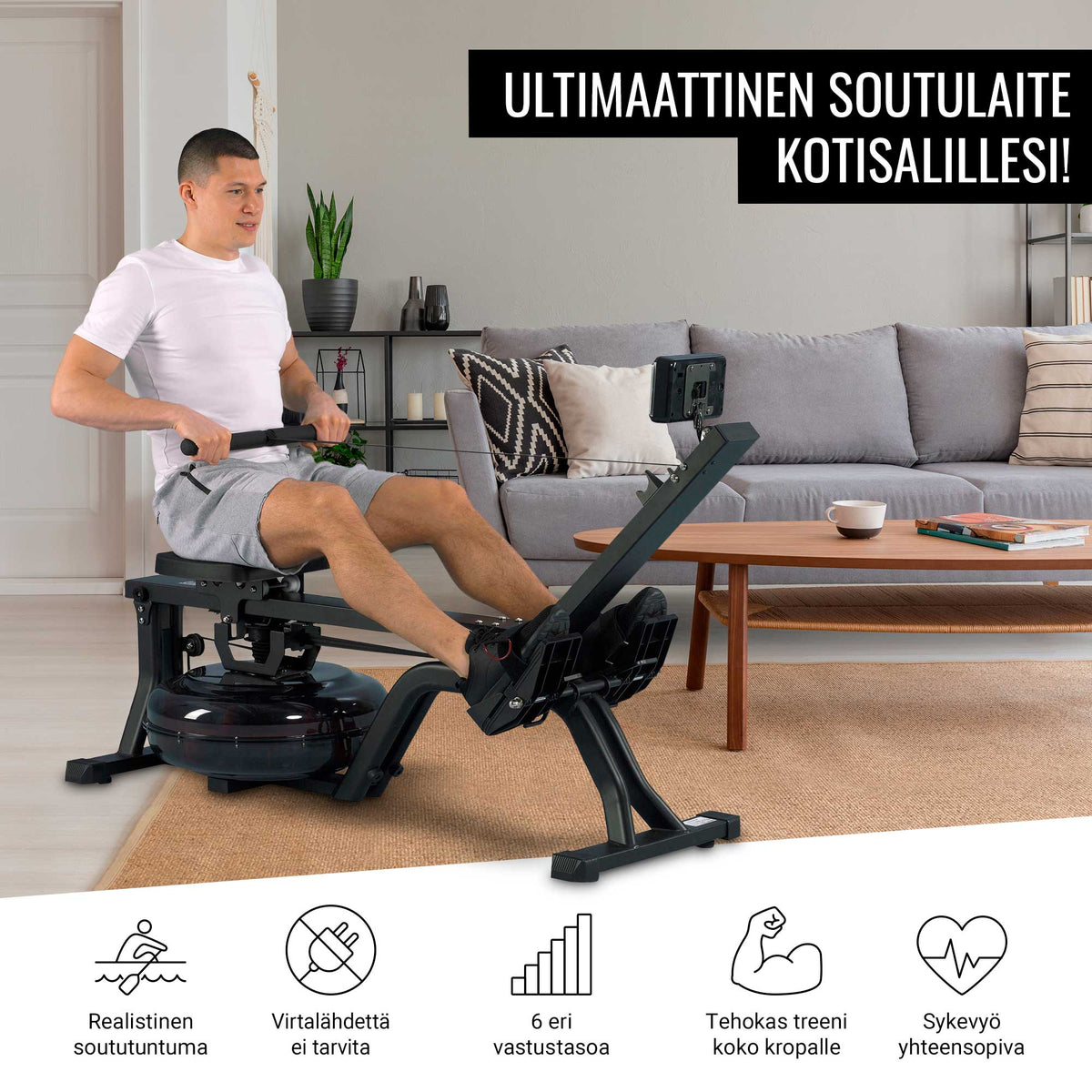 Vesivastus-soutulaite harjoitustietokoneella