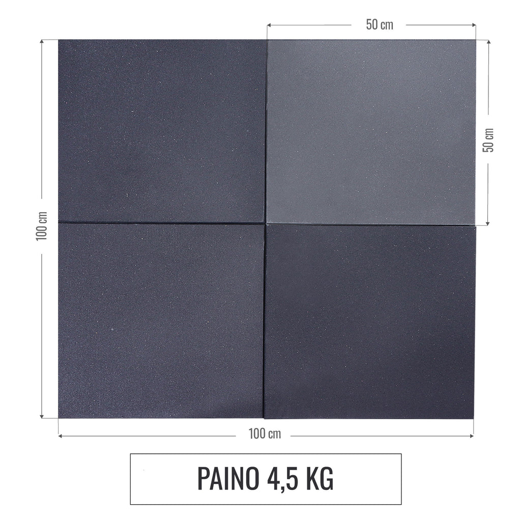 Kumiset suojamatot 50 x 50 x 2 cm, 4 kpl