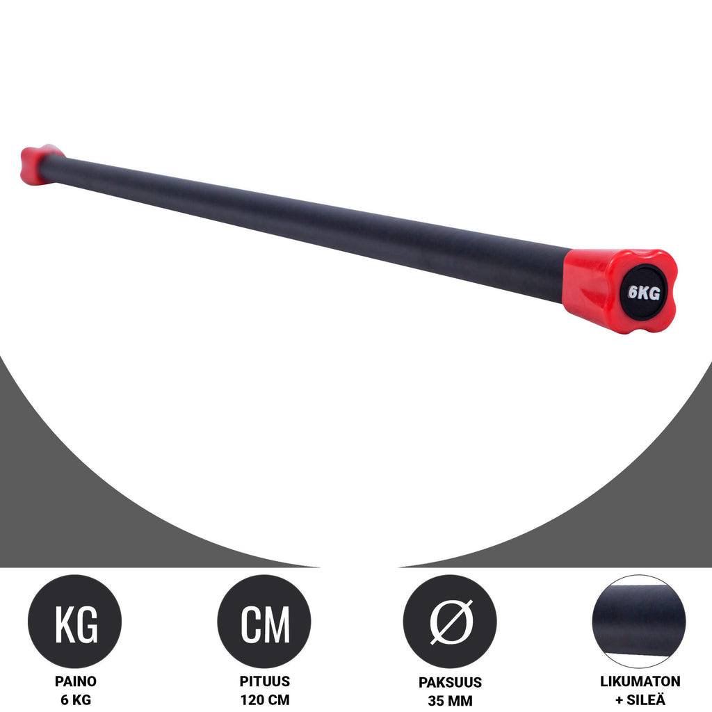 Aerobic Bar 1–10 kg – kiinteäpainoinen ryhmätreenitanko