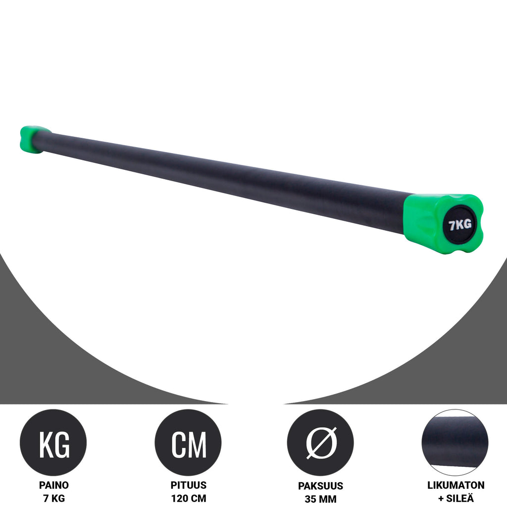 Aerobic Bar 1–10 kg – kiinteäpainoinen ryhmätreenitanko