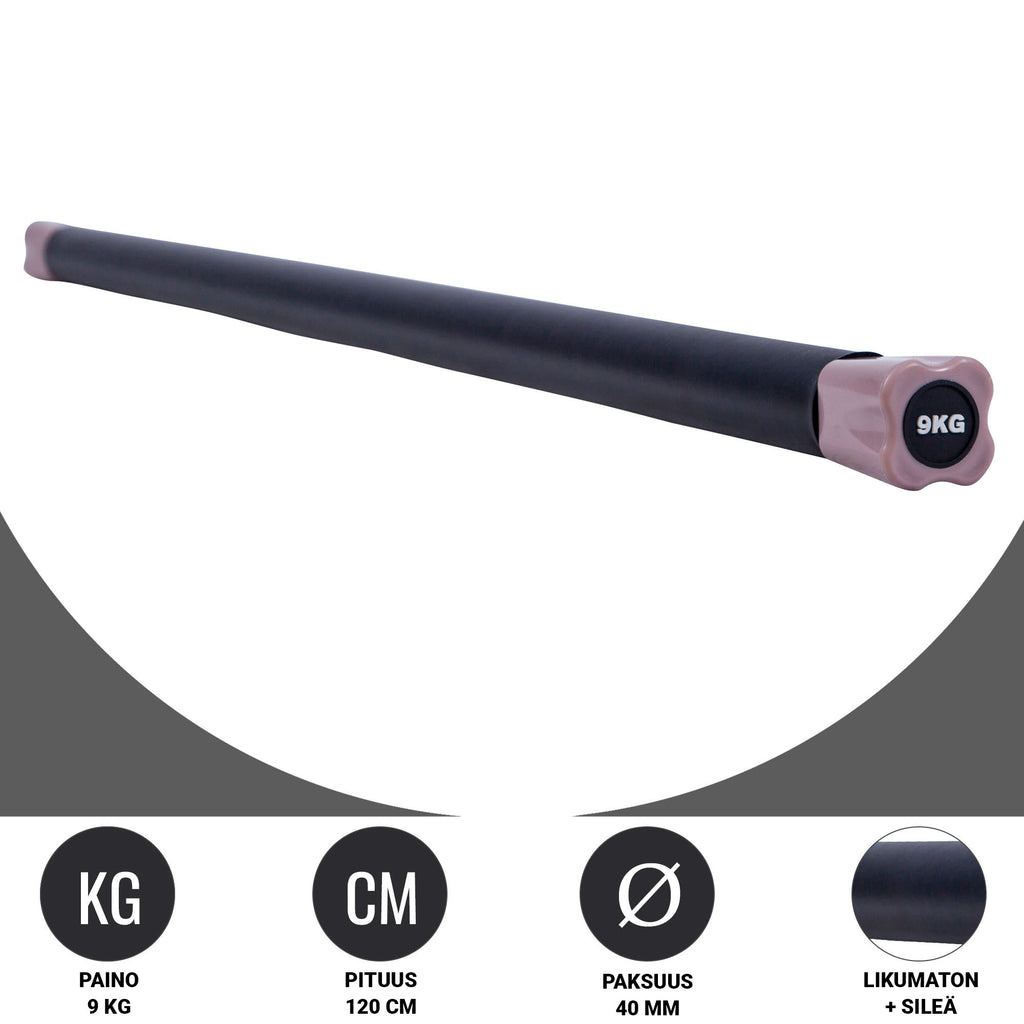 Aerobic Bar 1–10 kg – kiinteäpainoinen ryhmätreenitanko