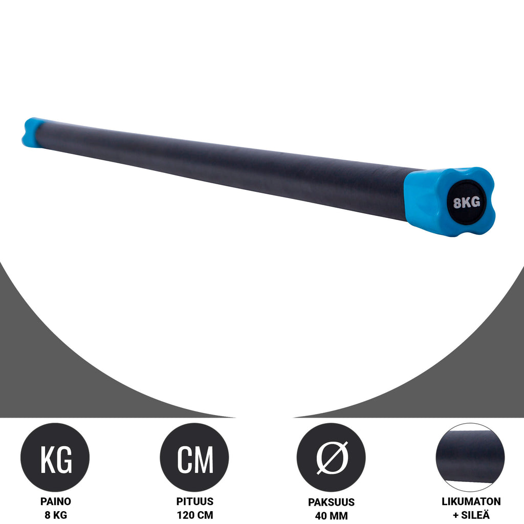 Aerobic Bar 1–10 kg – kiinteäpainoinen ryhmätreenitanko