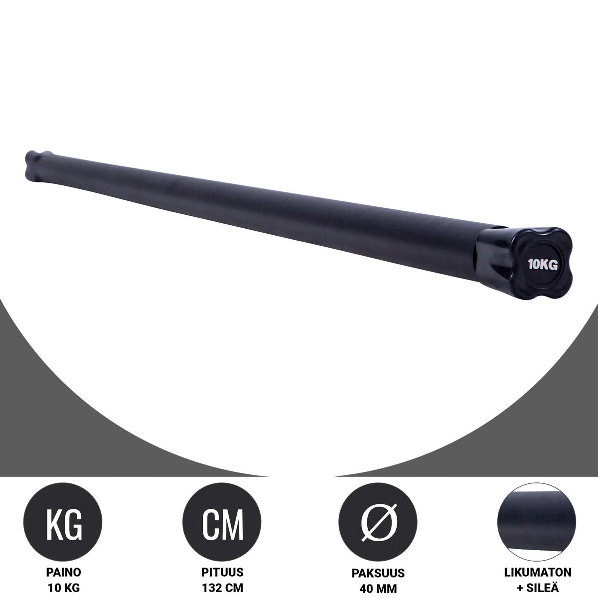 Aerobic Bar 1–10 kg – kiinteäpainoinen ryhmätreenitanko