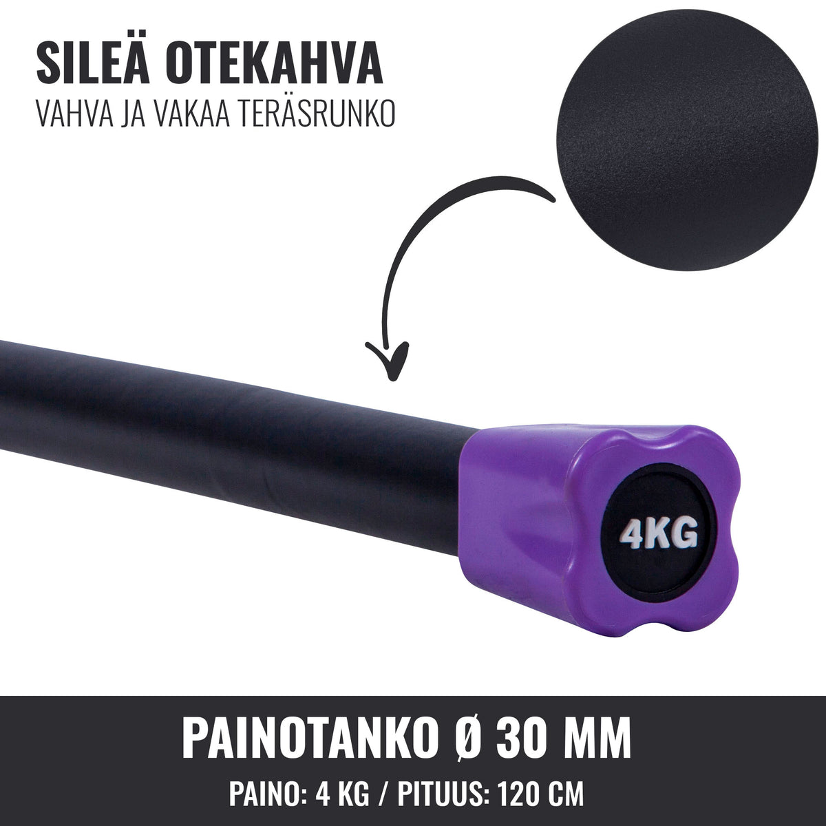 Aerobic Bar 1–10 kg – kiinteäpainoinen ryhmätreenitanko