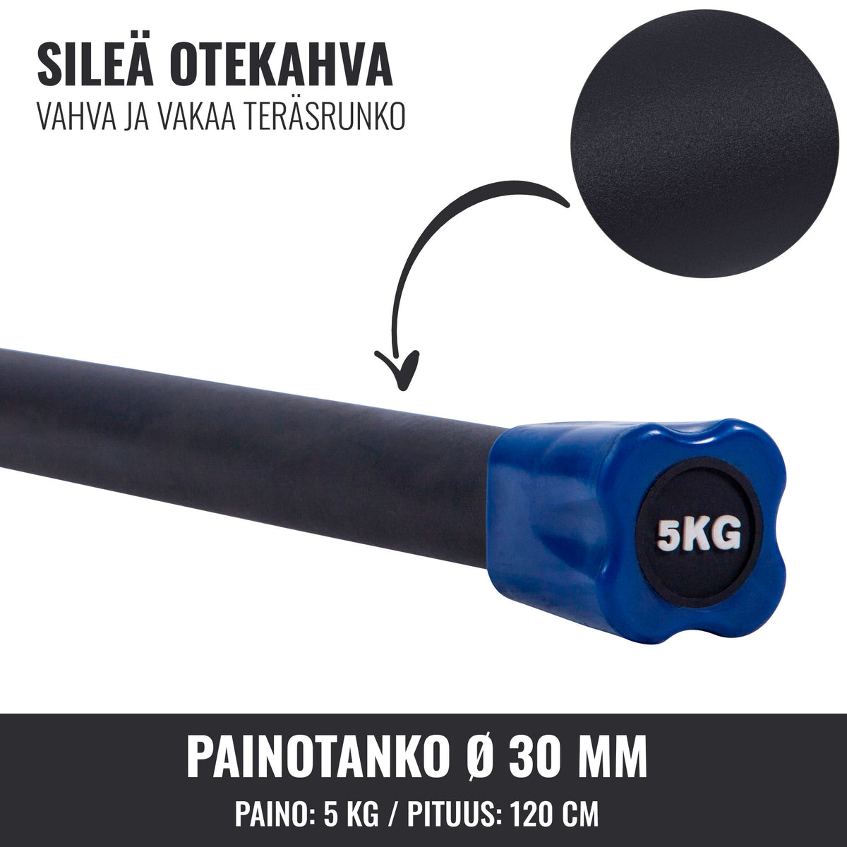 Aerobic Bar 1–10 kg – kiinteäpainoinen ryhmätreenitanko