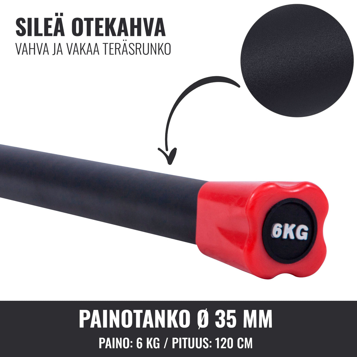 Aerobic Bar 1–10 kg – kiinteäpainoinen ryhmätreenitanko