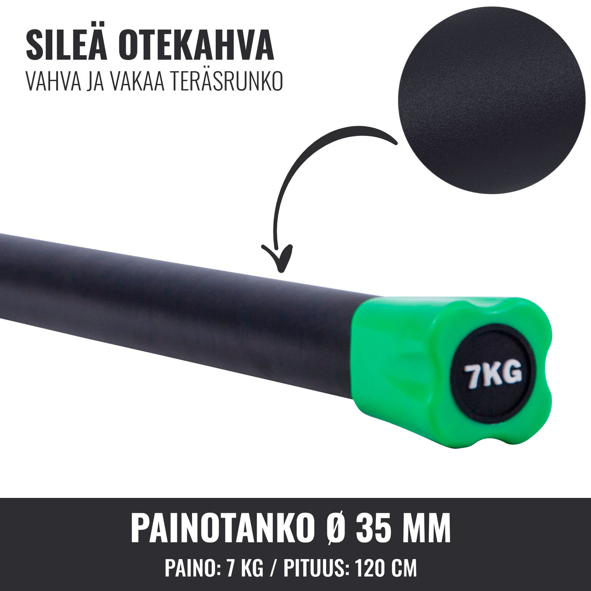 Aerobic Bar 1–10 kg – kiinteäpainoinen ryhmätreenitanko