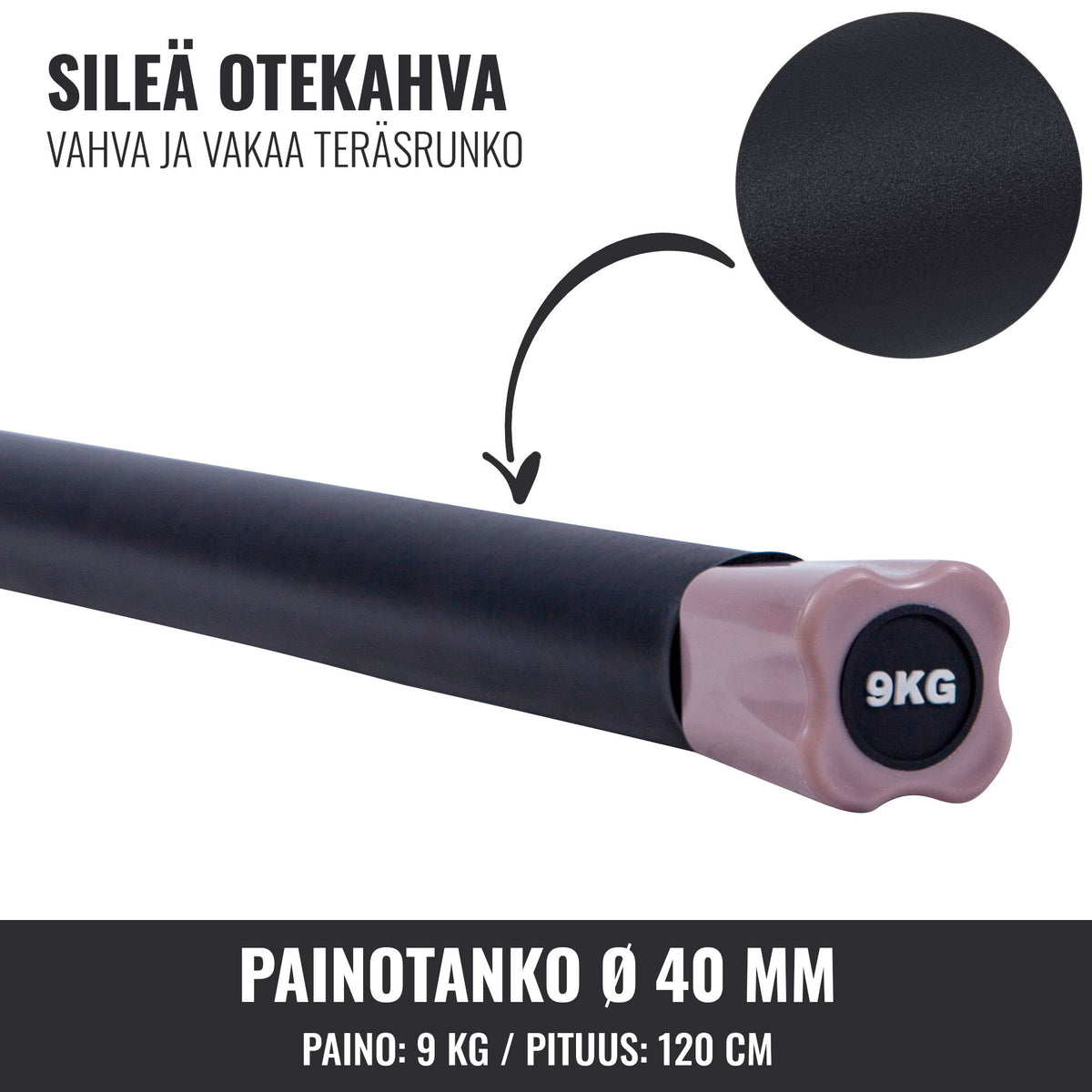 Aerobic Bar 1–10 kg – kiinteäpainoinen ryhmätreenitanko