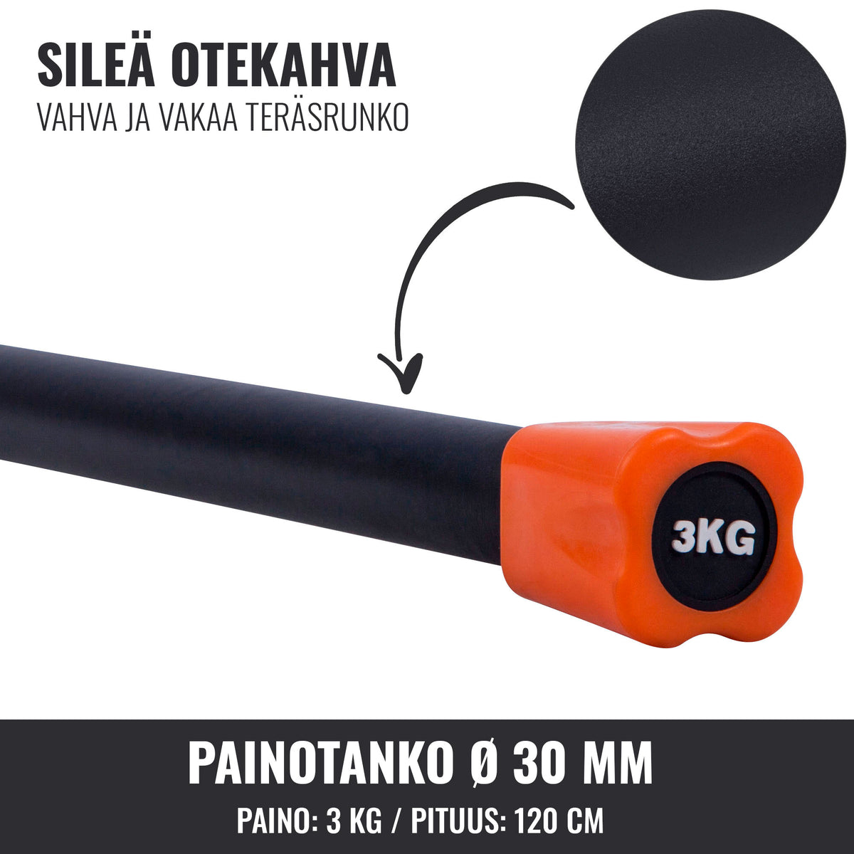 Aerobic Bar 1–10 kg – kiinteäpainoinen ryhmätreenitanko