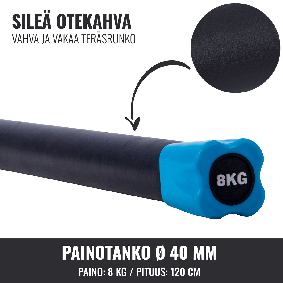 Aerobic Bar 1–10 kg – kiinteäpainoinen ryhmätreenitanko