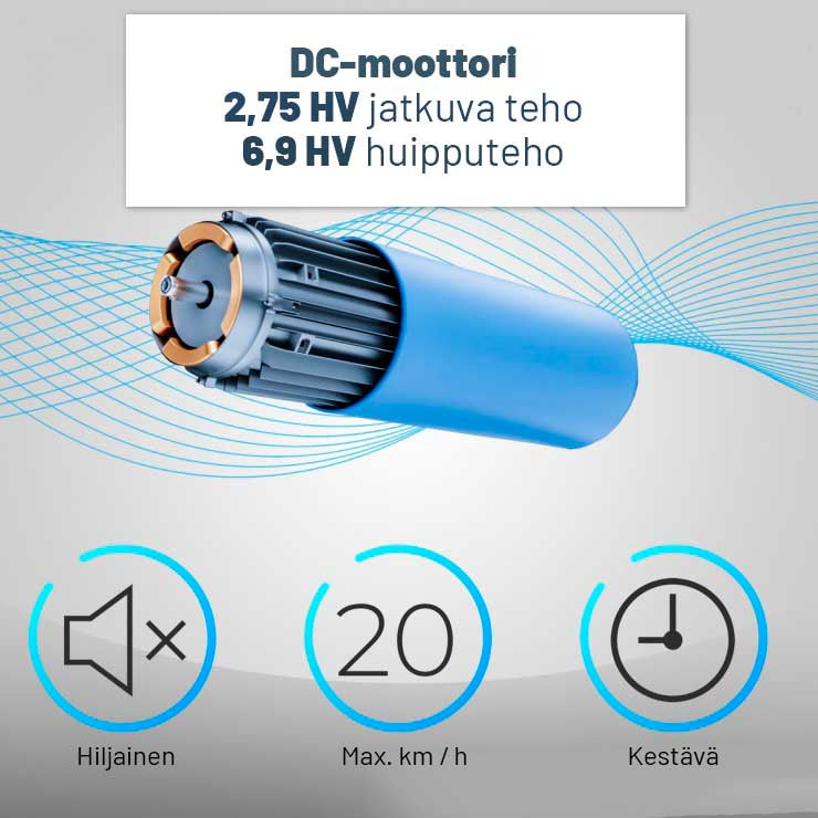 Juoksumatto 8.1 isolla juoksupinnalla