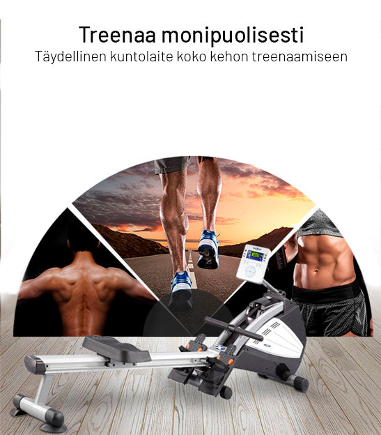 8.1 Taitettava soutulaite ilma- ja magneettivastuksella