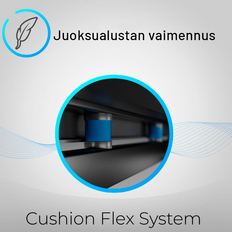 Juoksumatto 9.1 XXL-juoksupinnalla