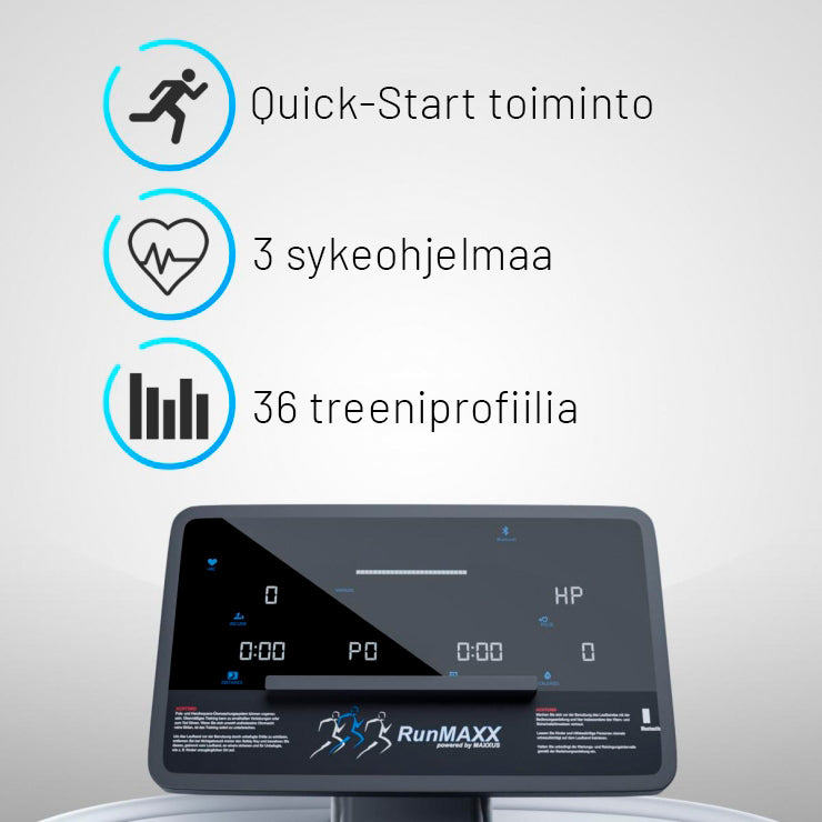 RunMaxx 90 Pro juoksumatto 22 km/h, max. 150 kg
