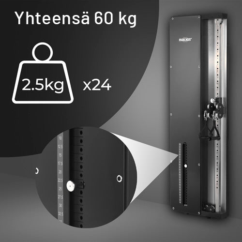 SmartGym H1 seinätalja 60 kg painopakalla